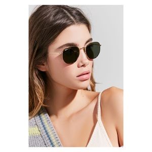 Ray-Ban Hexagonal Flat Lens Sunglasses